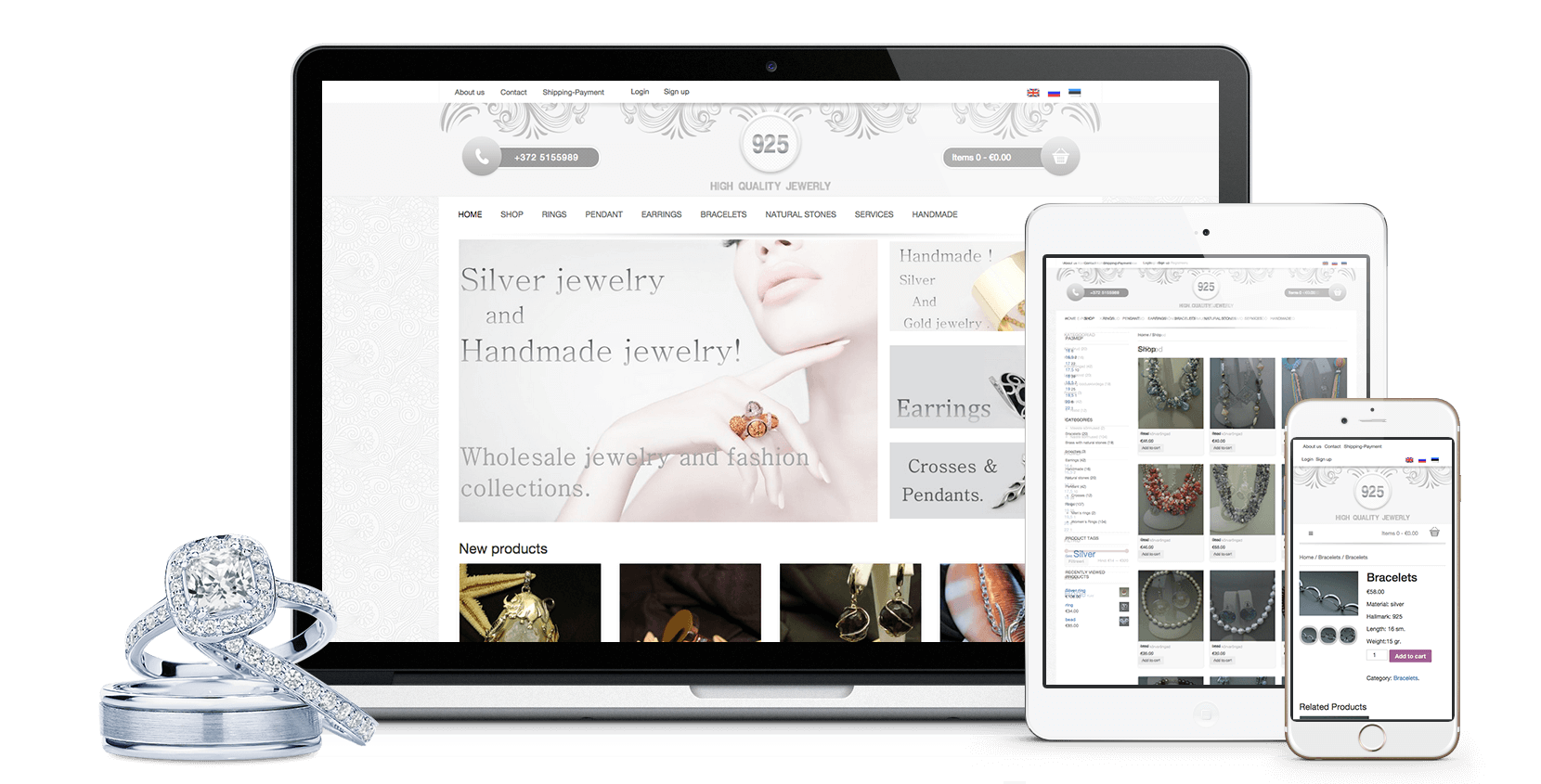 Дизайн интернет-магазина 925 от iWeb