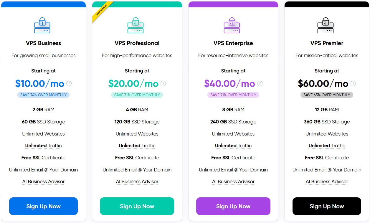 DreamHost Pricing